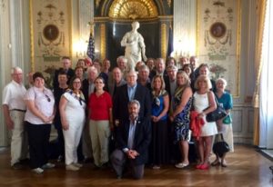 American Friends of Lafayette members at the George Marshall Center in France