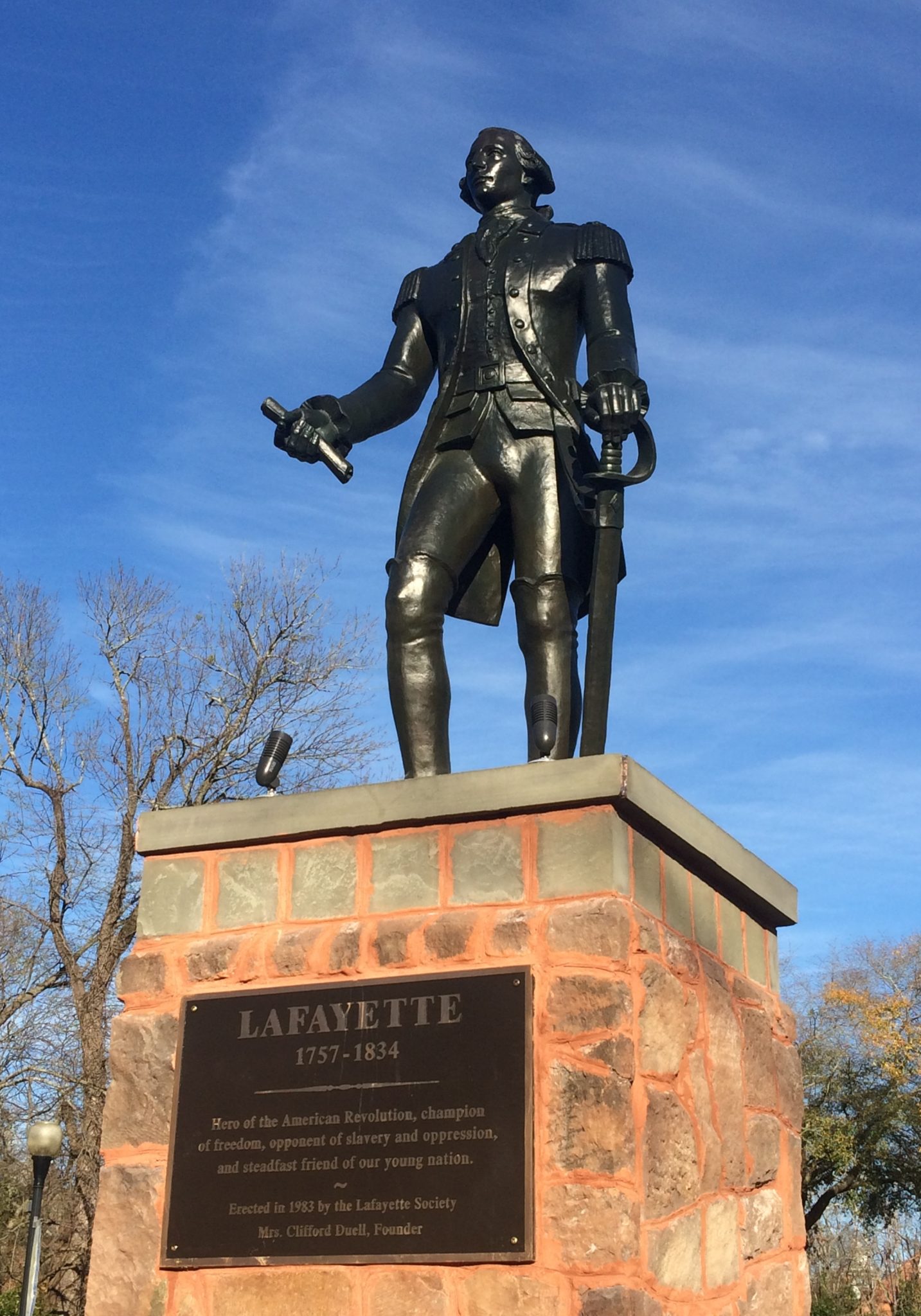 STATUE AFTER RESTORATION 3CROPPED Lafayette Society